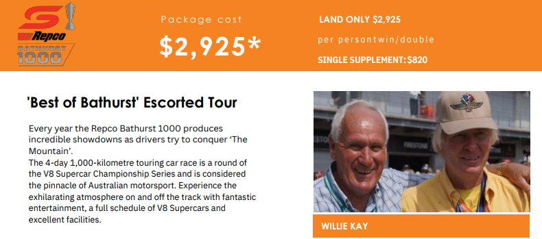Best of Bathurst Escorted Tour 2025 image